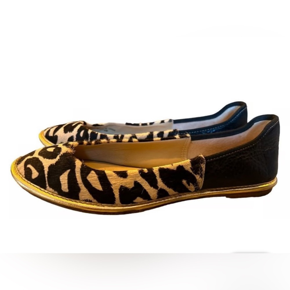 Diane von Furstenberg Botswana Leopard Print Flats 8.5M (like new)
